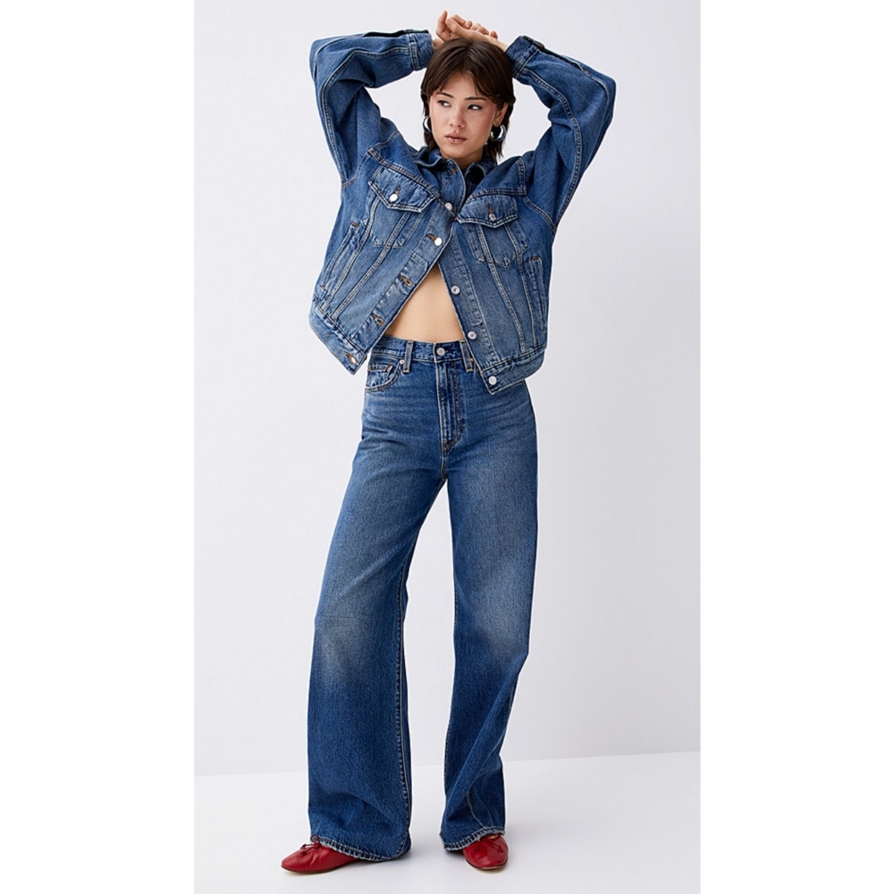 Levis Ribcage Wide Leg Jeans Long Size 25 X 31